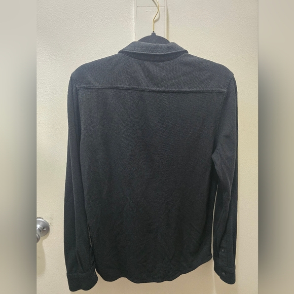 Banana Republic Men's Textured Knit Long Sleeve Button-Down - Picture 7 of 10